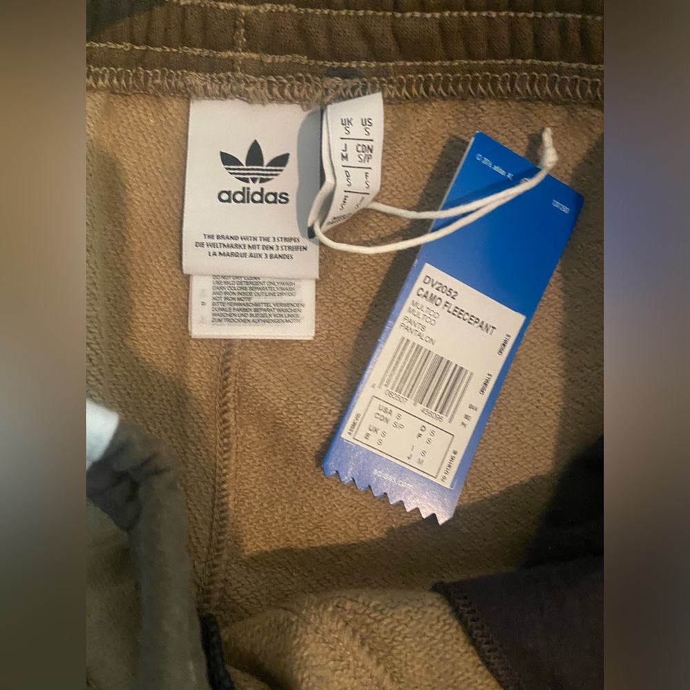 Adidas Originals Camo Track Pants with White Stripes - Picture 5 of 5